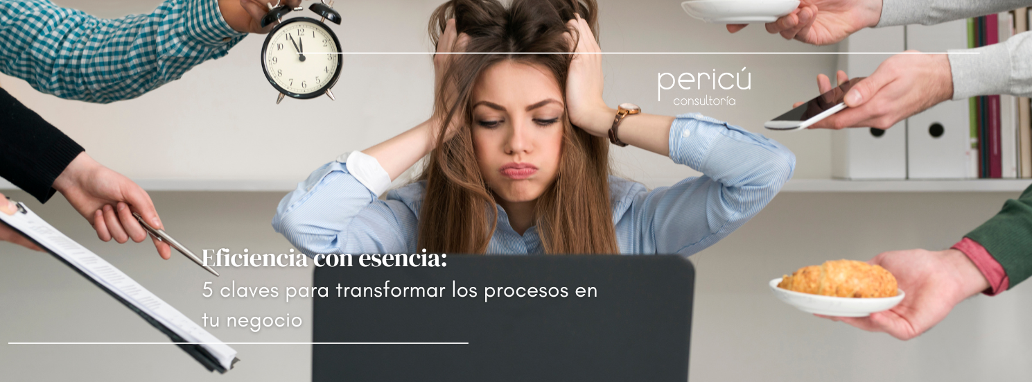 Imagen de una mujer conflictuada en el trabajo